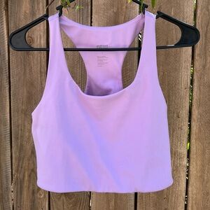 Girlfriend Collective Lilac Paloma Racerback Bra Crop Top
